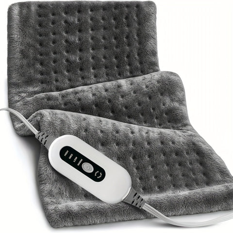King Size Heating Pad For Back - 4 Heat Levels Up To 150°F & 2-Hour Auto-Off, 12x24 Inch, Soft Flannel, Machine Washable, Heat Pad For Neck & Shoulder, Knee, Leg, Electric Heating Pad - Gift For Men, Mom & Dad - Total Trends Fusion