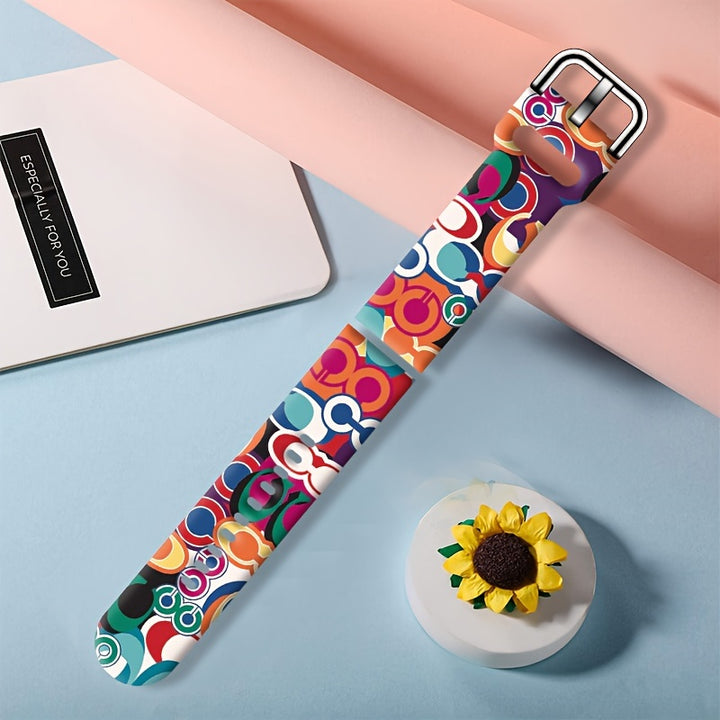 A Luxurious And Beautiful Watch Strap With Bright Colors And Simple Patterns. 20mm22mm Replacement Strap For Women, Simple And Fashionable - Total Trends Fusion