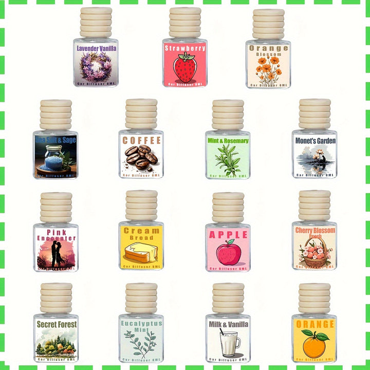 Hanging Car Fragrance, Car Air Freshener, Car Air Scent Diffuser, Long Lasting Fragrance - Total Trends Fusion