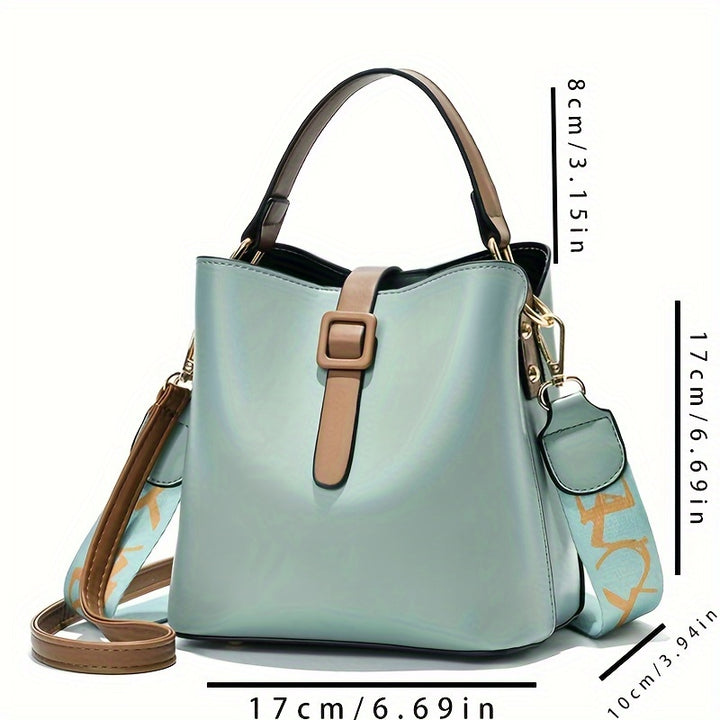 Valentine's Day Bucket Bag, Women's Fashionable Single Shoulder Bag, Simple and Versatile Crossbody Handbag