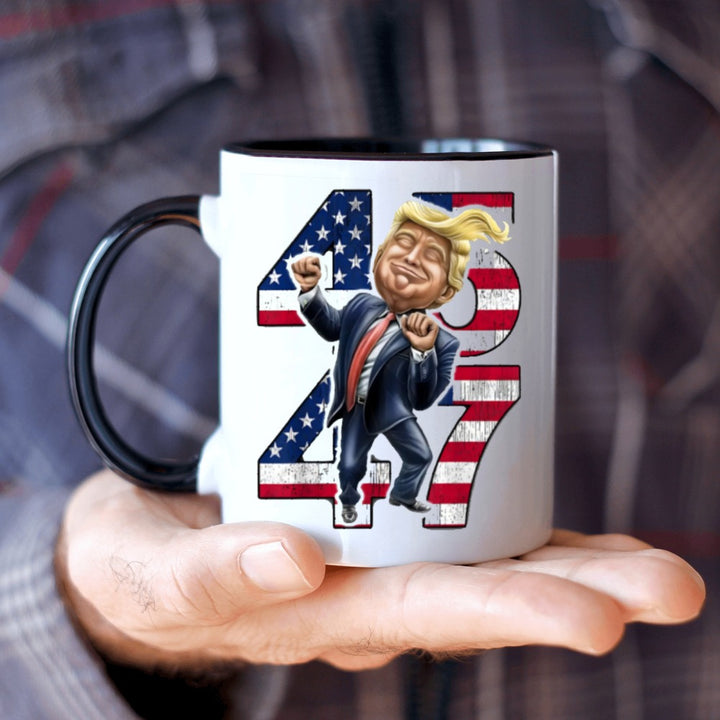 Trump 2024 Re-Election Celebration Coffee Mug - 11oz Ceramic, Insulated & Reusable, Perfect Gift for Patriotic Trump Fans on Birthdays, Thanksgiving, Christmas