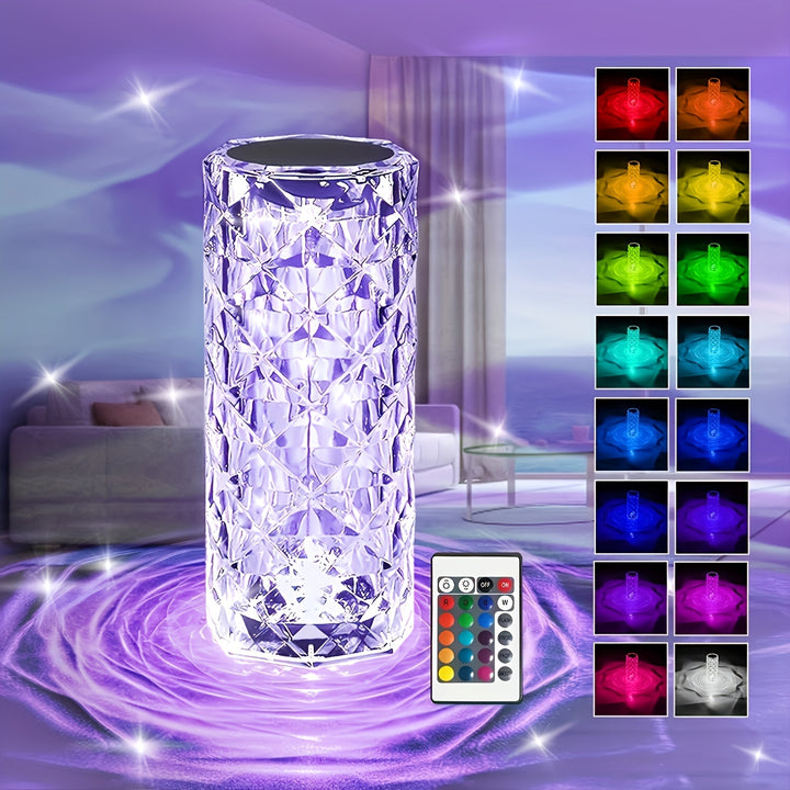Bedside table lamp touch charging creative night light three-tone light change color colorful remote control touch switch brightness can be freely adjusted - Total Trends Fusion