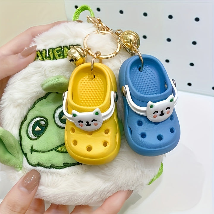 6PCS Whimsical Shoe-Shaped Bell Keychain - Unique Creative Design, Exquisite Small Gift, Backpack Pendant, Bag Accessory, Birthday, Party, Holiday Gift Idea - Total Trends Fusion