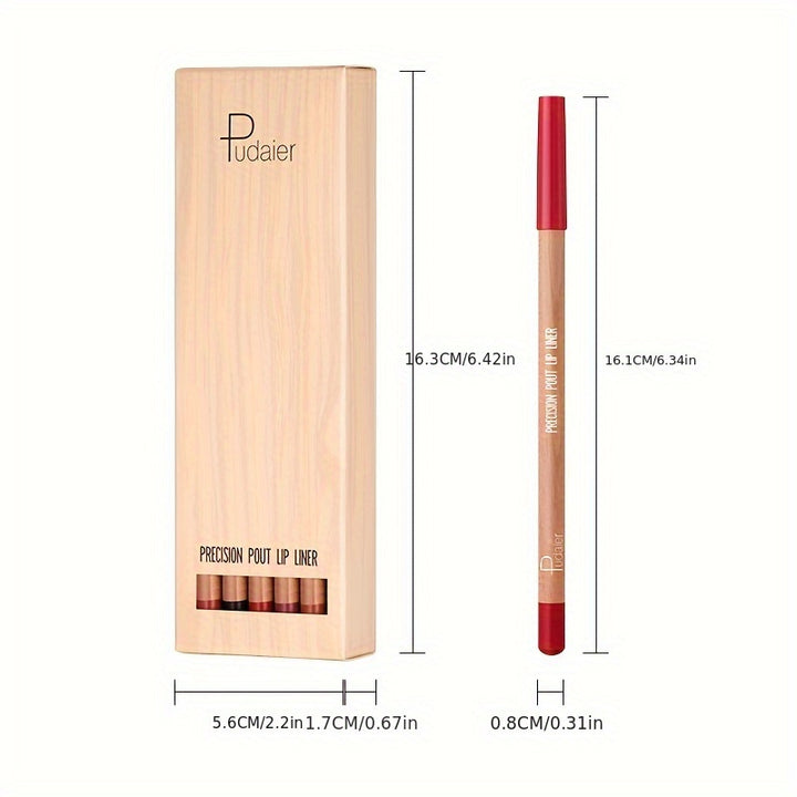 12pcs Matte Nude Lip Liner Pencil Set - Smooth, Easy to Apply, Long Lasting, Waterproof, Lip Outline Makeup Pen with Precise Tip - Total Trends Fusion