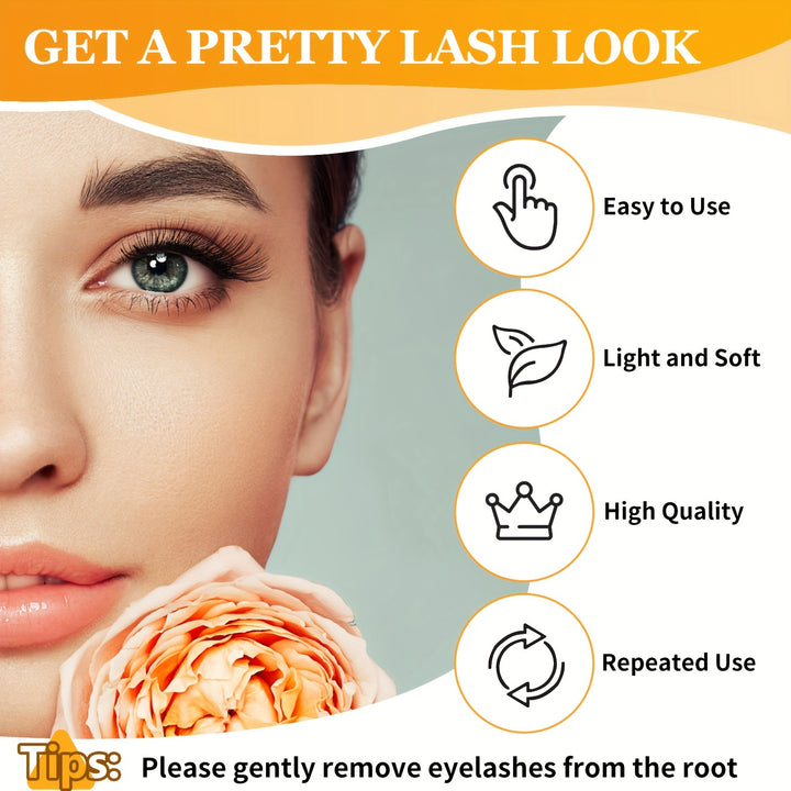 DIY Lash Extension Kit 280 PCS Individual Eyelash Extension Kit 0.07D 9-16MIX 40D Cluster Lashes Kit Lash Glue Remover and Applicators for Eyelash - Total Trends Fusion