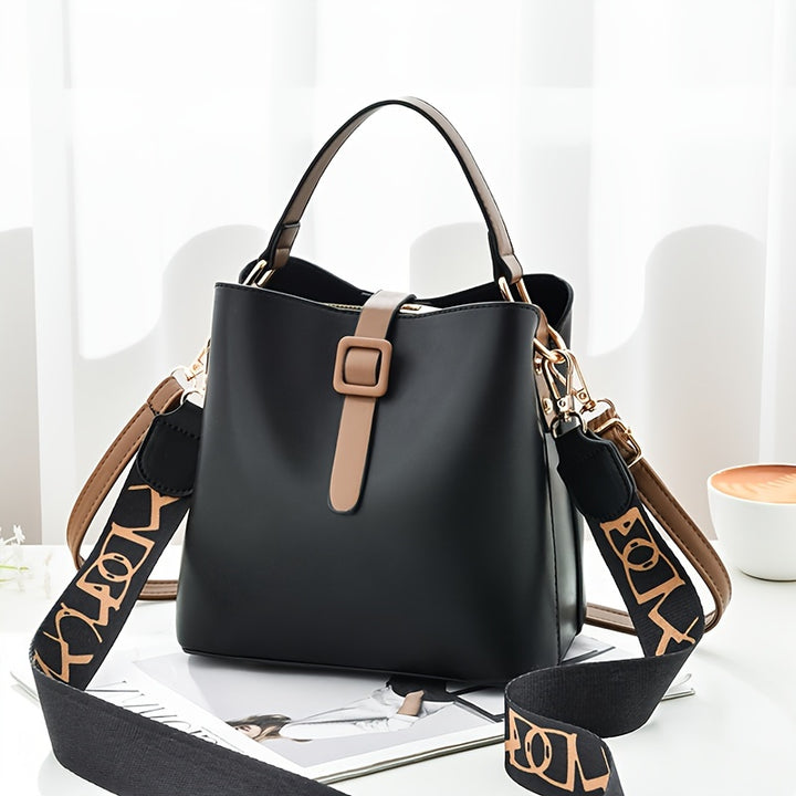 Valentine's Day Bucket Bag, Women's Fashionable Single Shoulder Bag, Simple and Versatile Crossbody Handbag