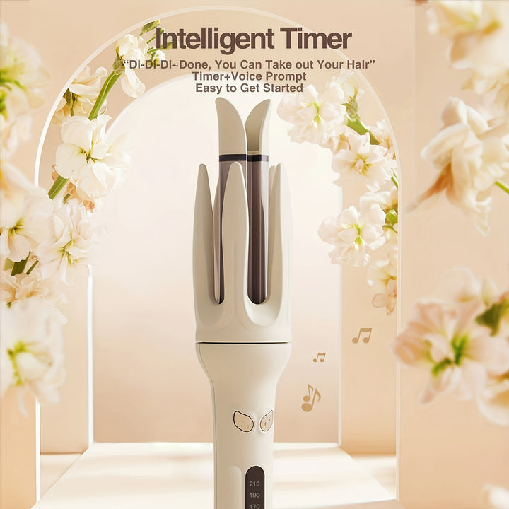 28mm Large Barrel Genai Automatic Hair Curler - 4 Temperature Modes, Advanced Negative Ion Generator, Intelligent Timer & Sensor, Auto Shut-Off for Enhanced Safety and Easy Styling Experience - Total Trends Fusion