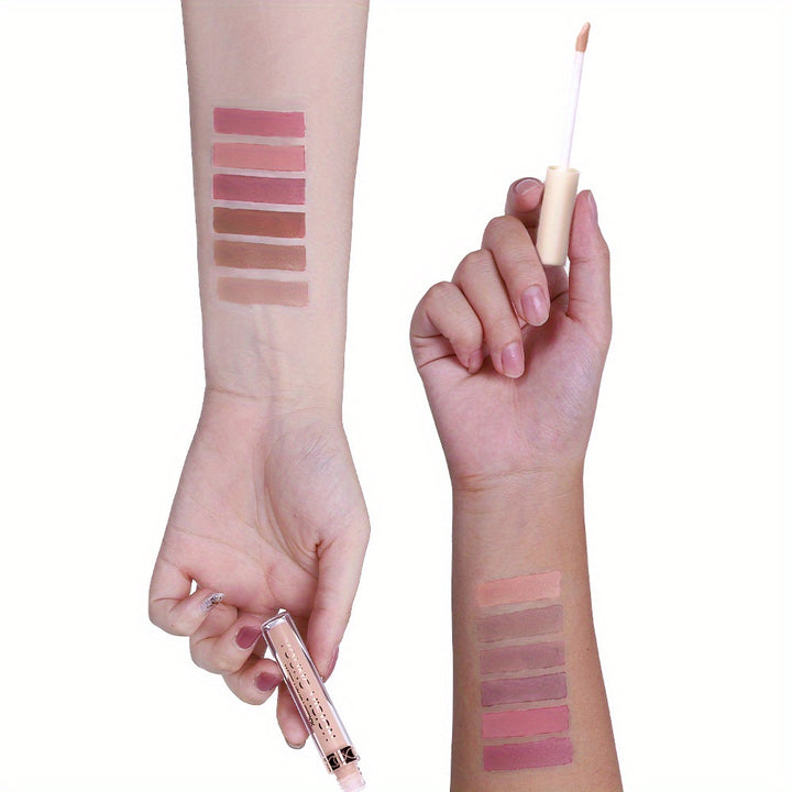YOUNG VISION Matte Nude Liquid Lipstick Sets, Long Lasting and Waterproof Pink/Brown Lip Stick Pack Bundles, Lip Gloss/Lip Stain Makeup Set for Women, Labiales Matte Larga Duracion 24 - Total Trends Fusion