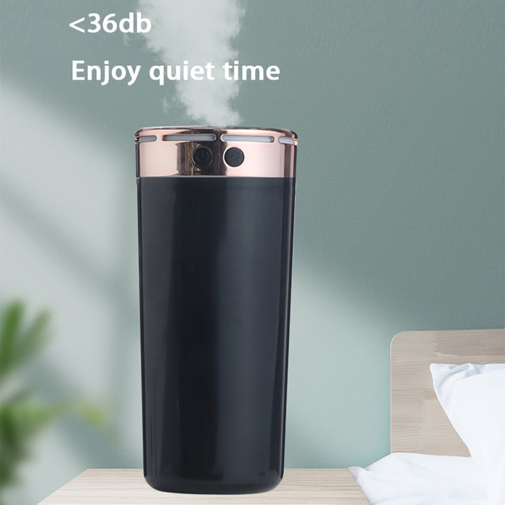 1pc Portable Car Humidifier Aroma Diffuser, 10.14oz, With Colorful Color-changing LED Night Light, Can Add Essential Oils - Total Trends Fusion