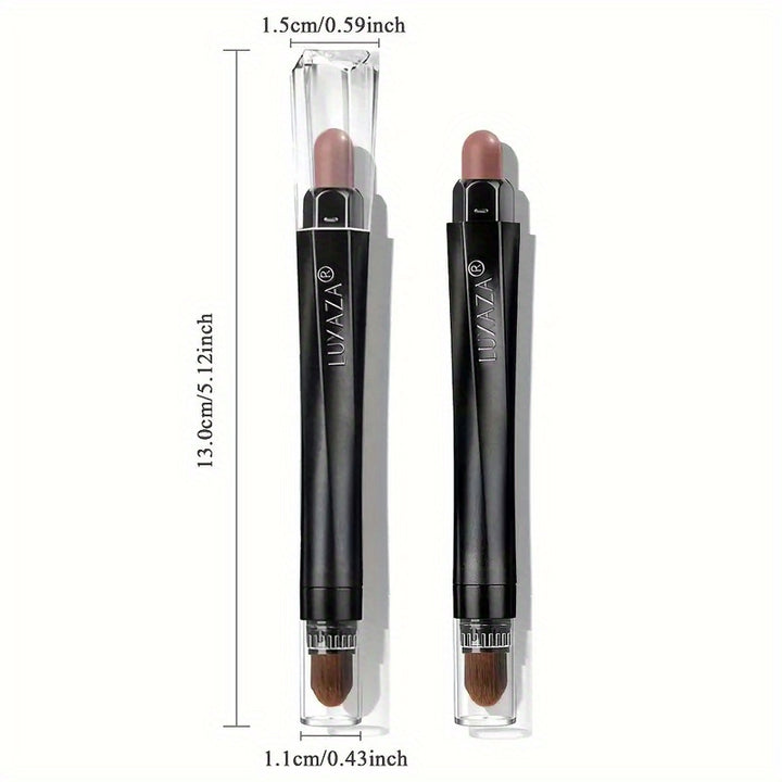LUXAZA 10PCS Eyeshadow Stick, Shimmer And Matte Neutral Brown Eye Shadow Sticks Pencil Crayon, Eye Brightener Stick With Crease-proof Formula, Waterproof &amp; Long Lasting - Total Trends Fusion