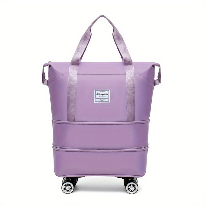 Large capacity luggage bag, double-layer expandable storage luggage bag, short distance waiting for delivery, student start school universal wheel travel bag - Total Trends Fusion