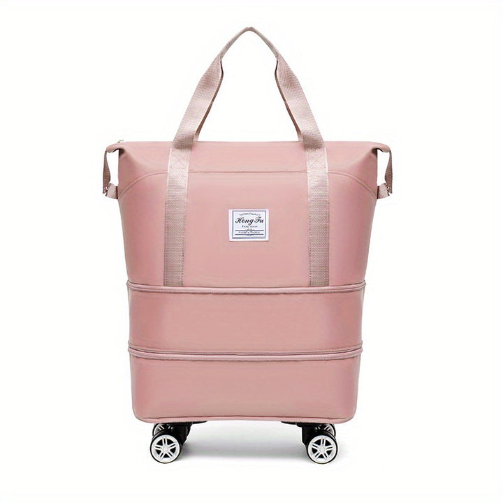 Large capacity luggage bag, double-layer expandable storage luggage bag, short distance waiting for delivery, student start school universal wheel travel bag - Total Trends Fusion