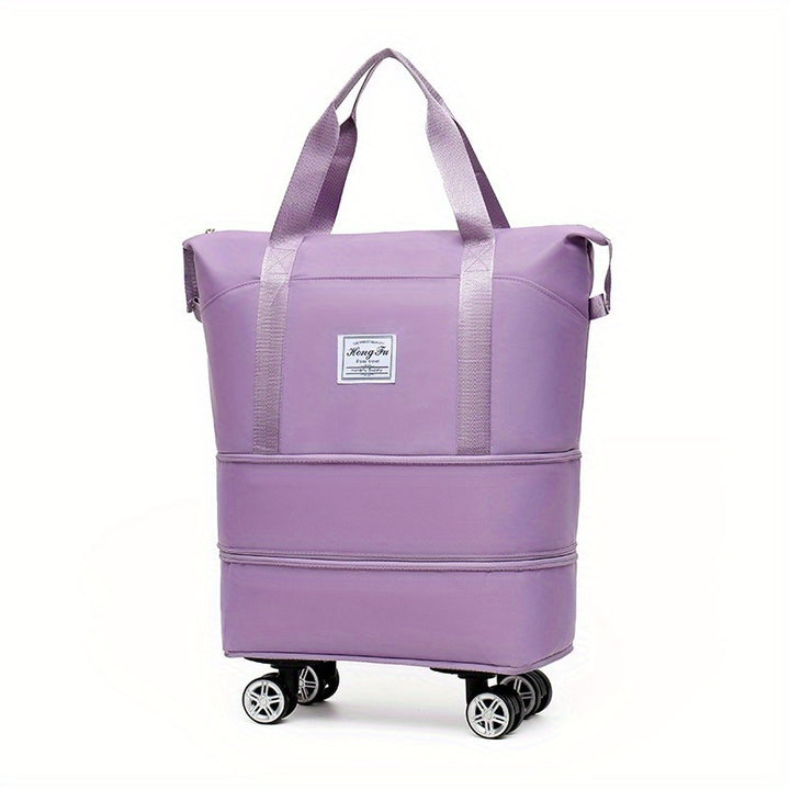 Large capacity luggage bag, double-layer expandable storage luggage bag, short distance waiting for delivery, student start school universal wheel travel bag - Total Trends Fusion
