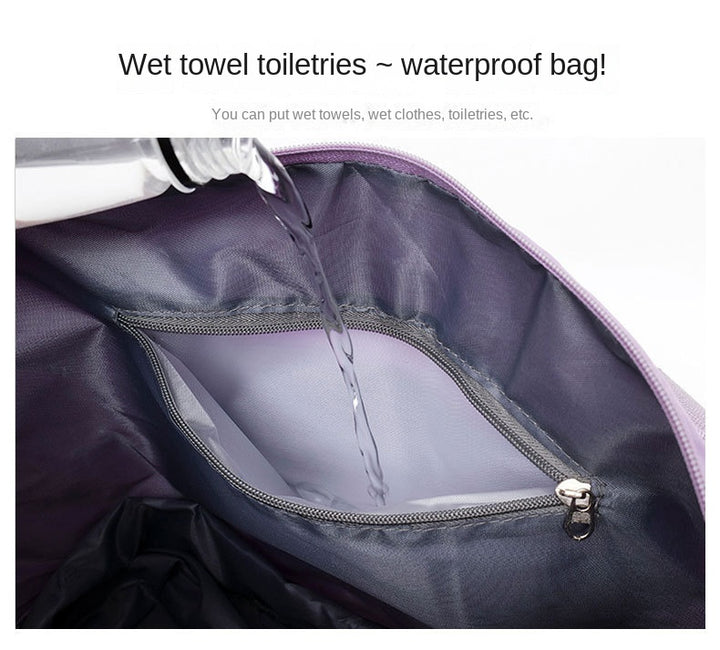 Large capacity luggage bag, double-layer expandable storage luggage bag, short distance waiting for delivery, student start school universal wheel travel bag