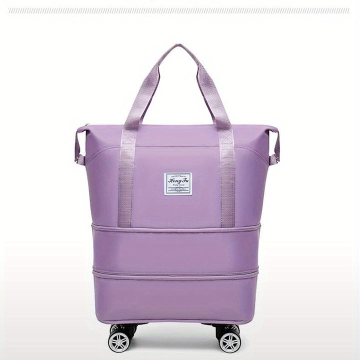 Large capacity luggage bag, double-layer expandable storage luggage bag, short distance waiting for delivery, student start school universal wheel travel bag
