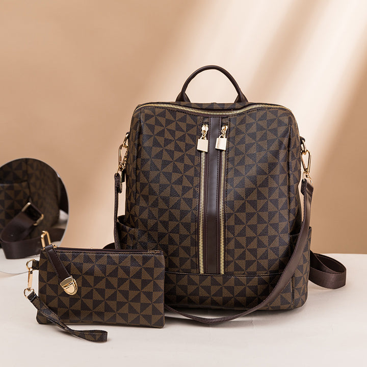Fashion printed backpacks for women new large capacity retro anti-theft backpack multi-purpose leisure travel bag - Total Trends Fusion