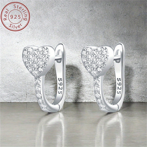 4G MISEFF 925 Sterling Silver Minimalist U-Shaped Love Earrings - Hypoallergenic, Nickel-Free, and Tarnish-Resistant Jewelry for Women - Perfect for Daily, Holiday, and Luxury Fashion Gifts