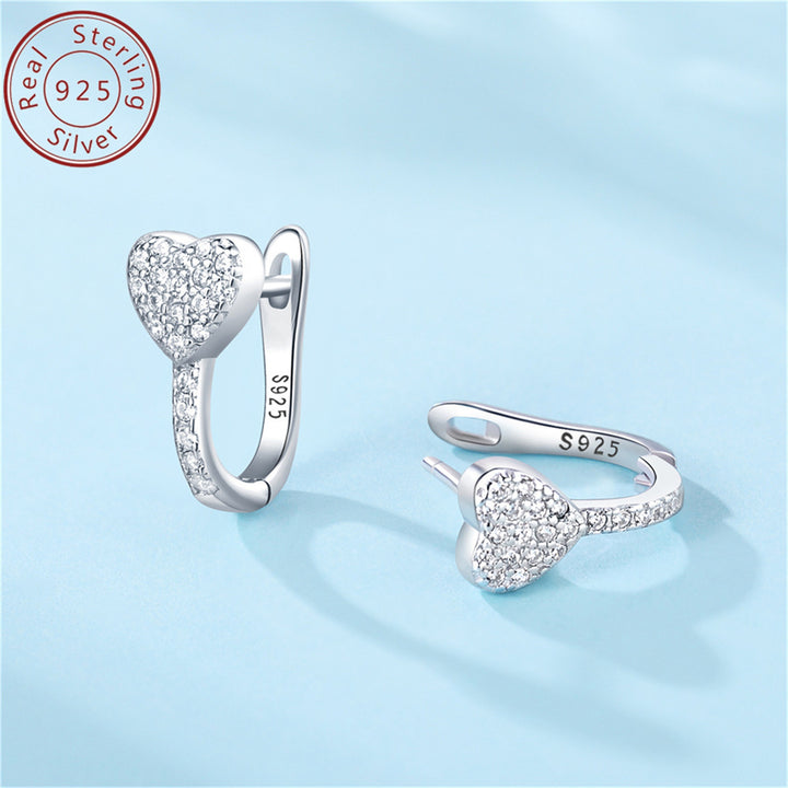 4G MISEFF 925 Sterling Silver Minimalist U-Shaped Love Earrings - Hypoallergenic, Nickel-Free, and Tarnish-Resistant Jewelry for Women - Perfect for Daily, Holiday, and Luxury Fashion Gifts
