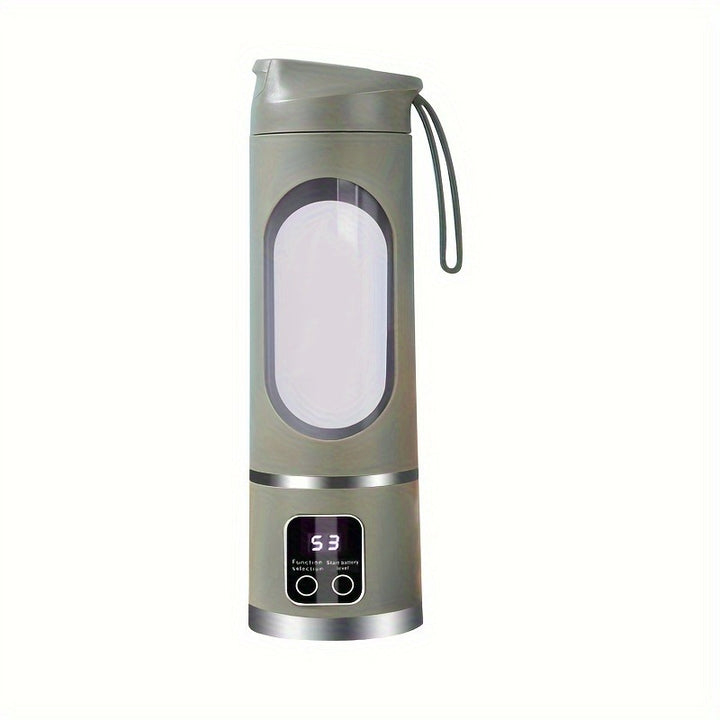 Portable USB Rechargeable Mini Blender & Juicer - 3 Modes, Digital Display, 12 Blades, Easy to Clean, Perfect for Travel and Fresh Drinks, Kitchen Must-Have - Total Trends Fusion