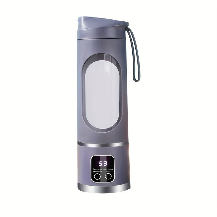 Portable USB Rechargeable Mini Blender & Juicer - 3 Modes, Digital Display, 12 Blades, Easy to Clean, Perfect for Travel and Fresh Drinks, Kitchen Must-Have - Total Trends Fusion