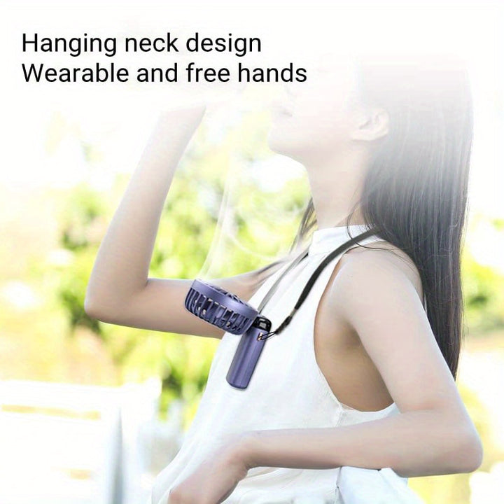 Portable Mini Handheld Fan - 5000mAh USB Rechargeable, Touch Control, 5-Speed Foldable Fan, LED Display, For Home, Office, Outdoor Hand Held/Desk/Neck Fan 3 In 1 Mini Fan With Base