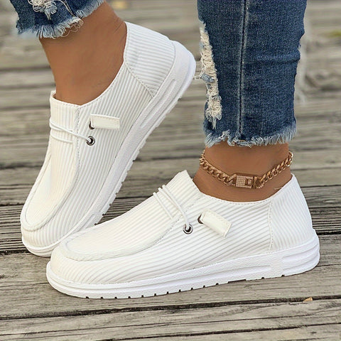 Women's Fashionable Solid Color Sports Shoes, Comfortable, Breathable And Lightweight Skateboard Shoes, Casual Daily Wear - Total Trends Fusion