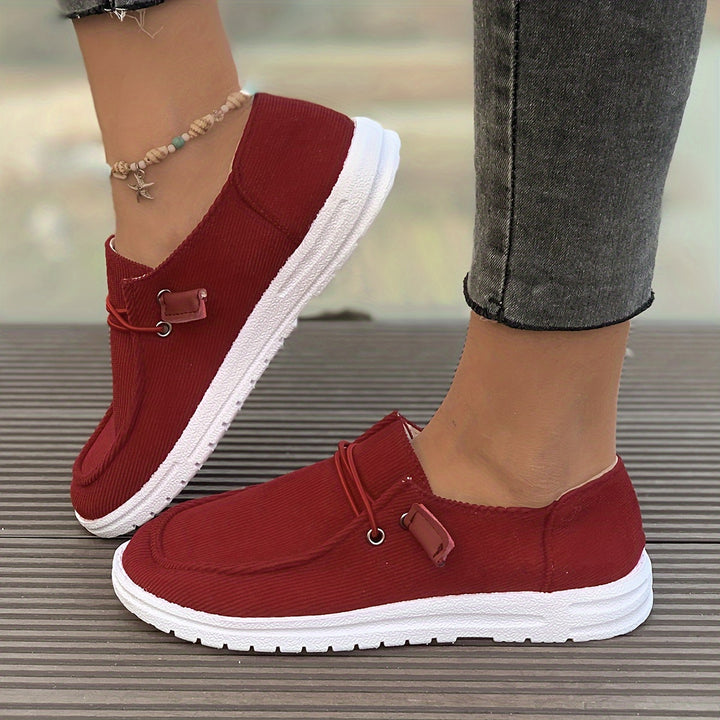 Women's Fashionable Solid Color Sports Shoes, Comfortable, Breathable And Lightweight Skateboard Shoes, Casual Daily Wear - Total Trends Fusion