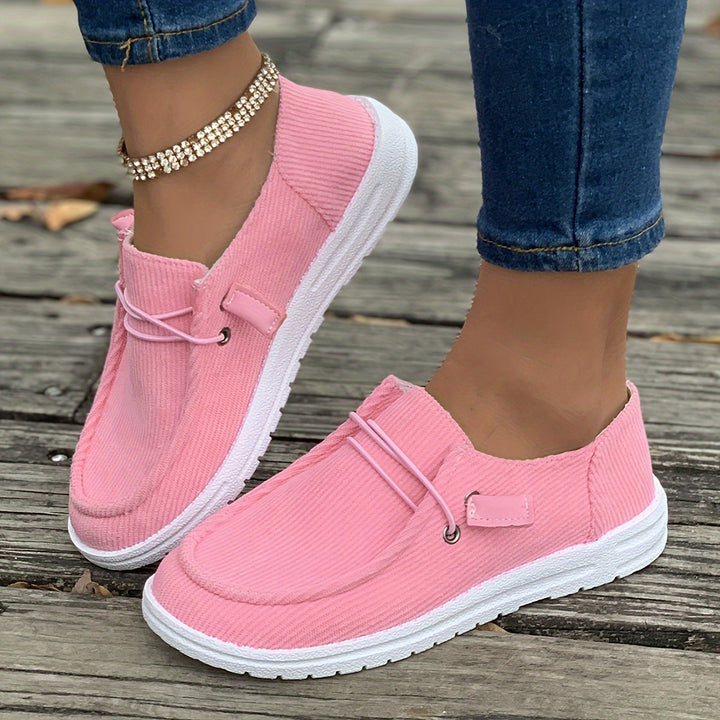 Women's Fashionable Solid Color Sports Shoes, Comfortable, Breathable And Lightweight Skateboard Shoes, Casual Daily Wear - Total Trends Fusion