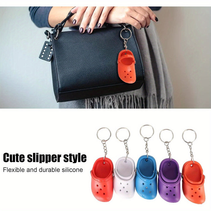 Mini Croc Shoe Keychain 20Pcs Slipper Keychain Slipper Key Ring Cute for Backpacks Gifts Cute Shoes Style Keychain for Kids Boys Girls - Total Trends Fusion