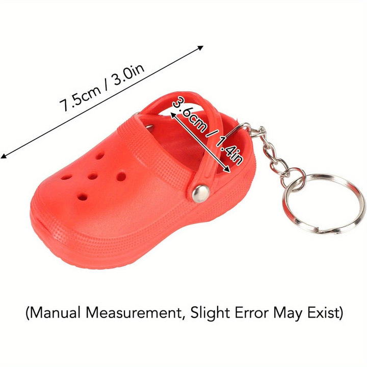 Mini Croc Shoe Keychain 20Pcs Slipper Keychain Slipper Key Ring Cute for Backpacks Gifts Cute Shoes Style Keychain for Kids Boys Girls - Total Trends Fusion