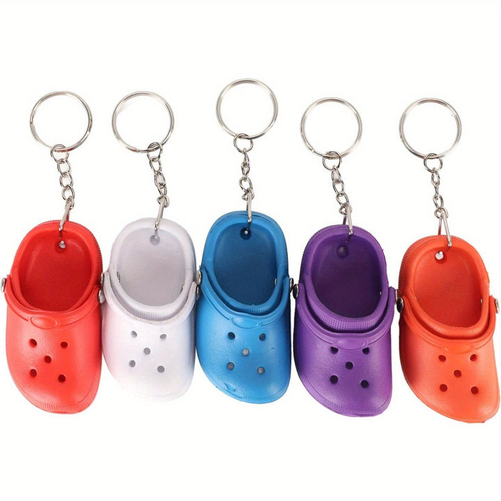 Mini Croc Shoe Keychain 20Pcs Slipper Keychain Slipper Key Ring Cute for Backpacks Gifts Cute Shoes Style Keychain for Kids Boys Girls - Total Trends Fusion