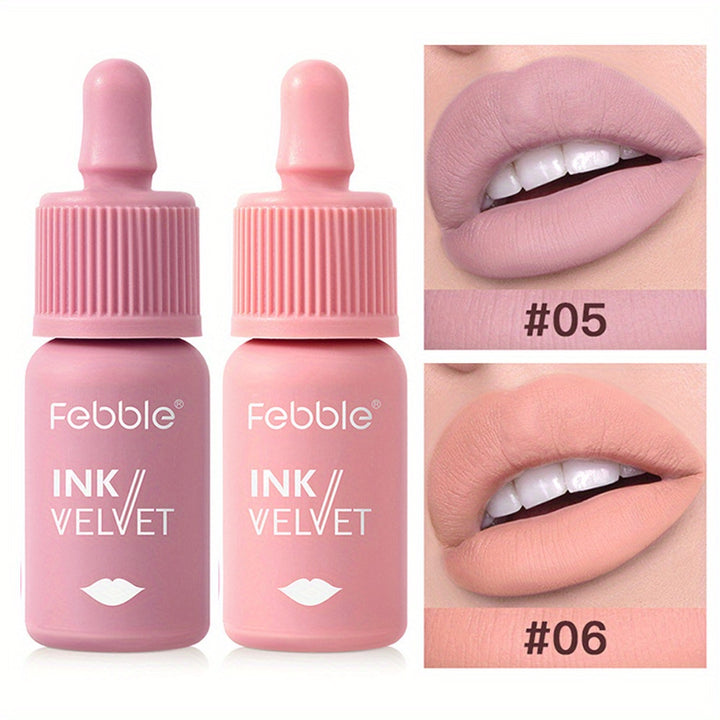 2-Piece Velvet Liquid Lipstick Set - High-Pigment, Long-Lasting, and Moisturizing Formula - Smooth Matte Finish for Bold, Velvety Lips - Waterproof and Smudge-Proof - Perfect for All-Day Wear and Any Occasion - Total Trends Fusion