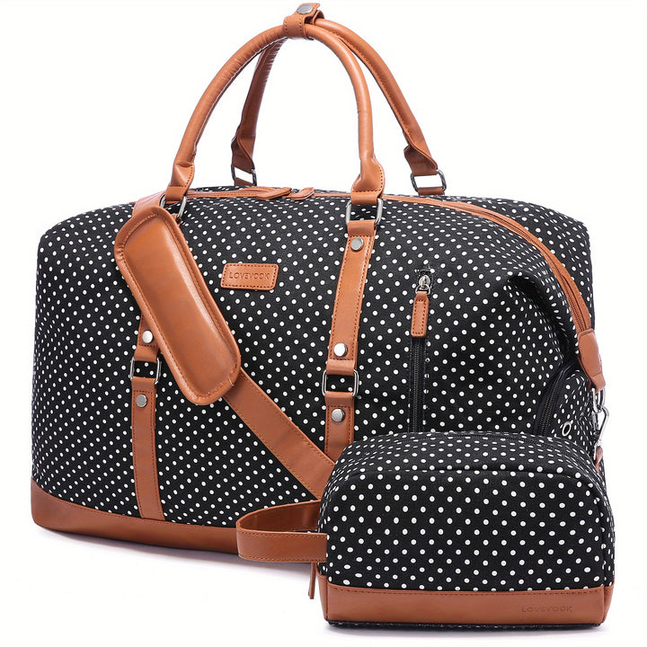 Travel Duffle Bag for Women, Weekender Overnight Bag with Laptop Compartment, Carry on Bag for Airplanes with Toiletry Bag, Gym Tote Bag with Wet Pocket, Hospital Bag for Labor and Delivery - Total Trends Fusion