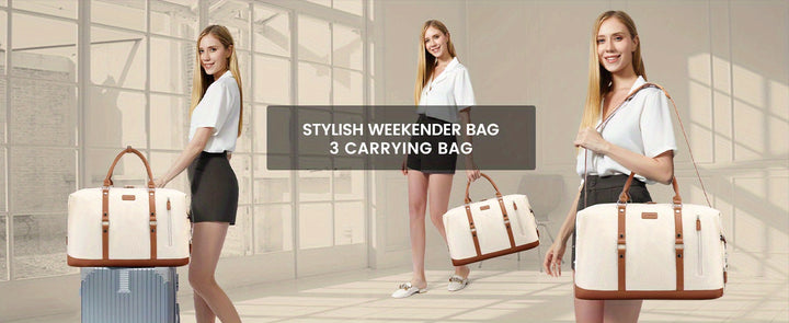 Travel Duffle Bag for Women, Weekender Overnight Bag with Laptop Compartment, Carry on Bag for Airplanes with Toiletry Bag, Gym Tote Bag with Wet Pocket, Hospital Bag for Labor and Delivery