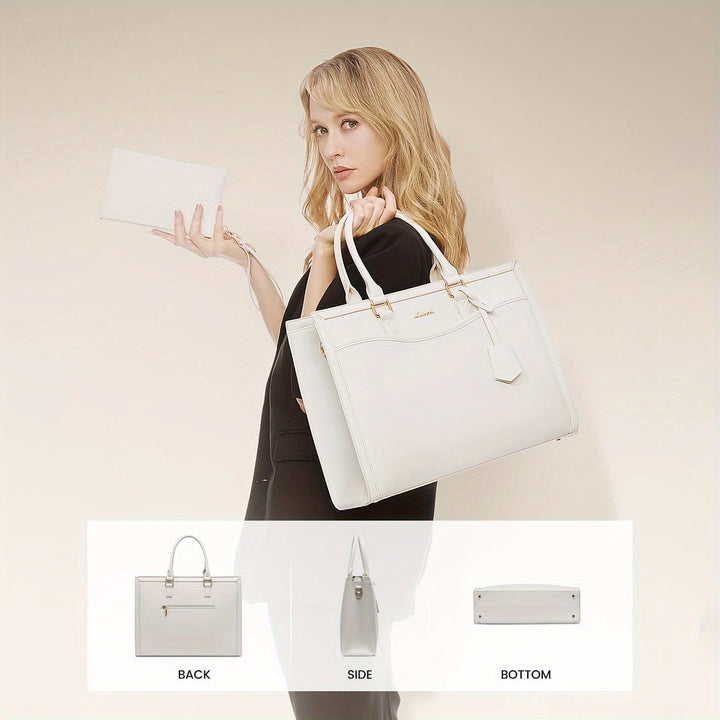 Laptop Tote Bag For Women, Office Work Bag Briefcase Fit For Laptop, Large Capacity Teacher Bag Handbag