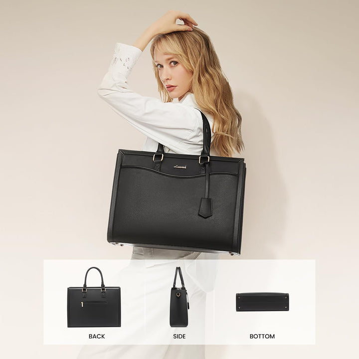 Laptop Tote Bag For Women, Office Work Bag Briefcase Fit For Laptop, Large Capacity Teacher Bag Handbag
