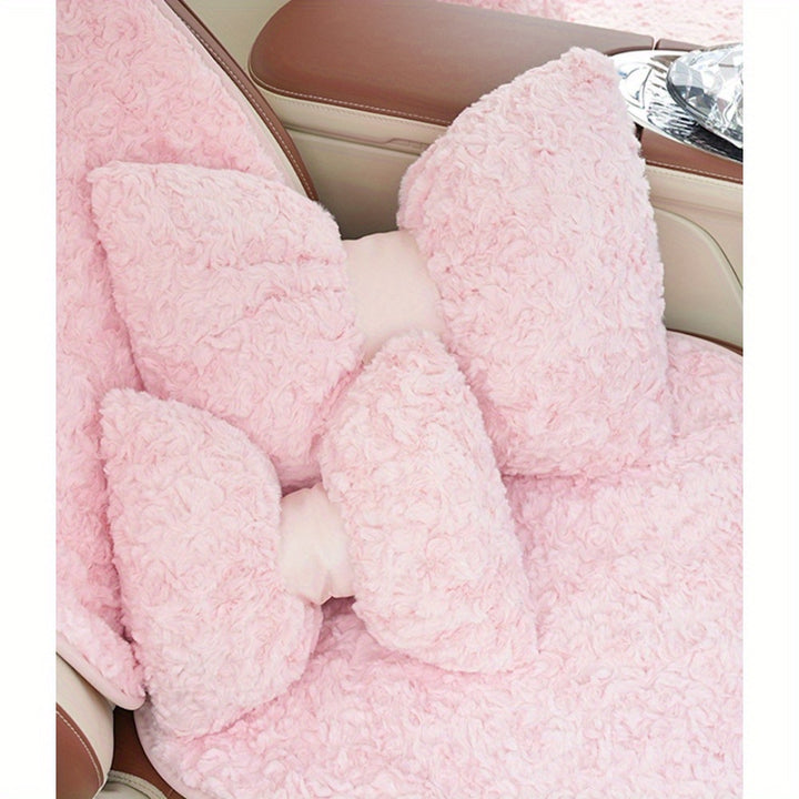 1PC Car Cute Bow Design Headrest, Breathable and Comfortable Headrest, Suitable for Christmas or Holiday Gift Giving - Total Trends Fusion