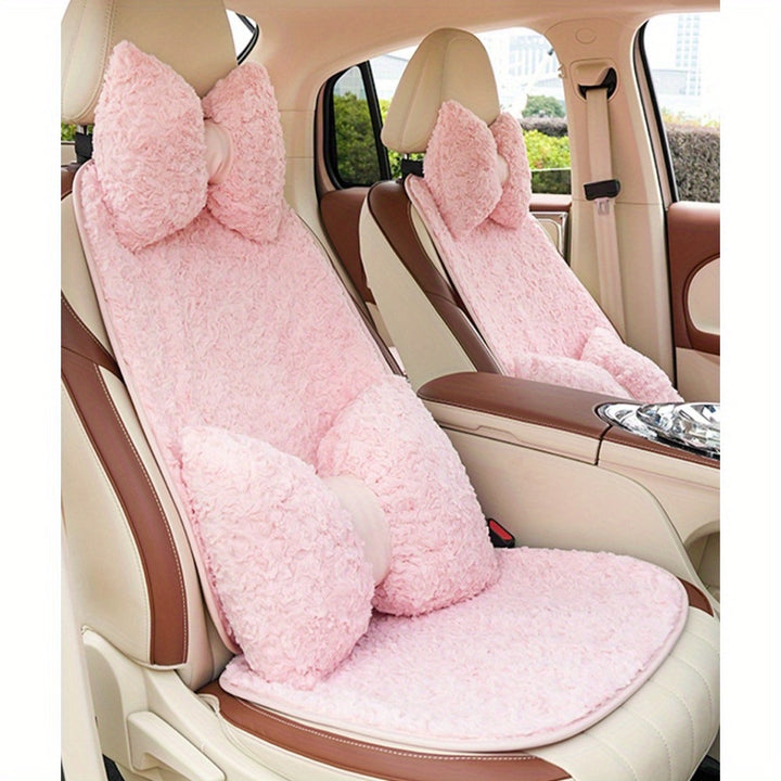 1PC Car Cute Bow Design Headrest, Breathable and Comfortable Headrest, Suitable for Christmas or Holiday Gift Giving - Total Trends Fusion