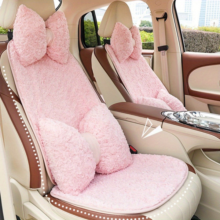 1PC Car Cute Bow Design Headrest, Breathable and Comfortable Headrest, Suitable for Christmas or Holiday Gift Giving - Total Trends Fusion