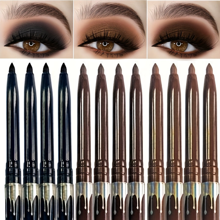 12PCS eyeliner eyeshadow 2-in-1 Eyeliner eyeshadow pen rotation design - Total Trends Fusion