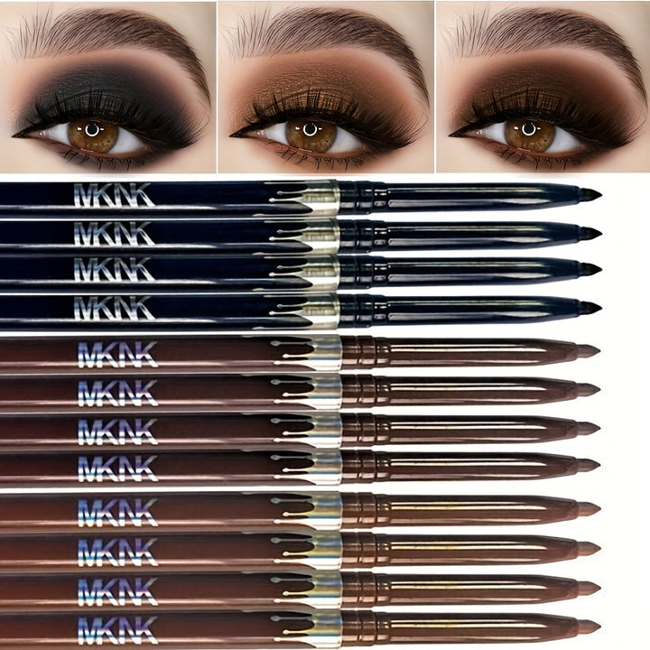 12PCS eyeliner eyeshadow 2-in-1 Eyeliner eyeshadow pen rotation design - Total Trends Fusion