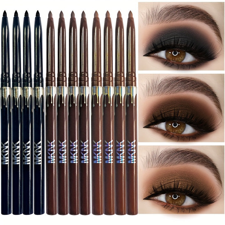 12PCS eyeliner eyeshadow 2-in-1 Eyeliner eyeshadow pen rotation design - Total Trends Fusion