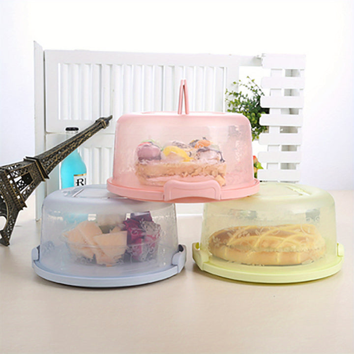 Cake Box Handle Secure Snap Anti-cross Smell Home Baking Food Preservation Fruit Multifunctional Storage Box - Total Trends Fusion