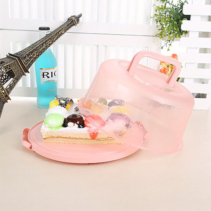 Cake Box Handle Secure Snap Anti-cross Smell Home Baking Food Preservation Fruit Multifunctional Storage Box - Total Trends Fusion