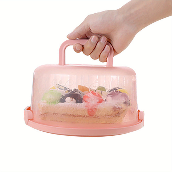 Cake Box Handle Secure Snap Anti-cross Smell Home Baking Food Preservation Fruit Multifunctional Storage Box - Total Trends Fusion