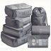 7 Pieces Travel Luggage Packing Storage Box Set, With Wash Bag, Clothing Assorted Storage Bags - Total Trends Fusion