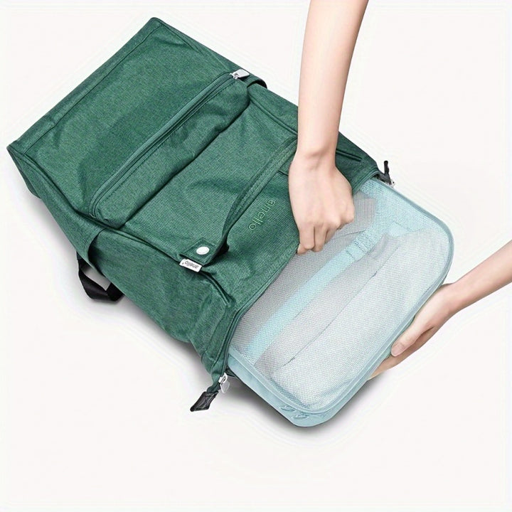 7 Pieces Travel Luggage Packing Storage Box Set, With Wash Bag, Clothing Assorted Storage Bags