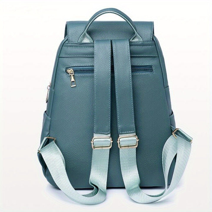 Large Capacity Travel Backpack For Women, Multiple Pockets Casual Backpack, Fashion Solid Color Zipper Backpacks - Total Trends Fusion