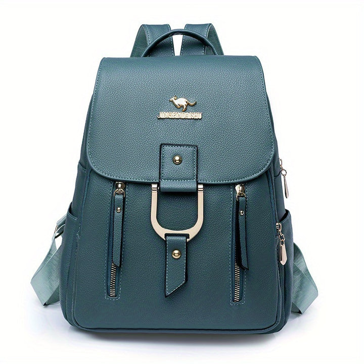 Large Capacity Travel Backpack For Women, Multiple Pockets Casual Backpack, Fashion Solid Color Zipper Backpacks - Total Trends Fusion
