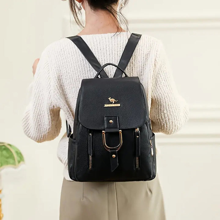 Large Capacity Travel Backpack For Women, Multiple Pockets Casual Backpack, Fashion Solid Color Zipper Backpacks